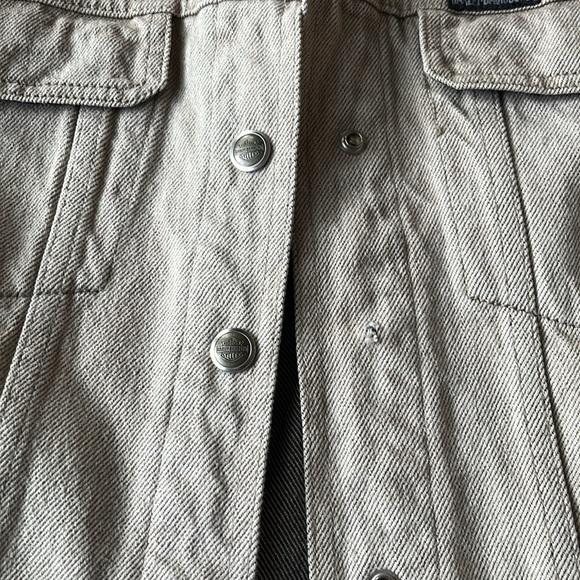 NWT Harley Davidson thick denim jacket size s beige - Picture 13 of 14